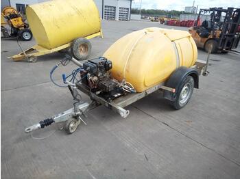  Western Global Single Axle Plastic Water Bowser, Yanmar Pressure Washer - Basınçlı yıkama makinesi