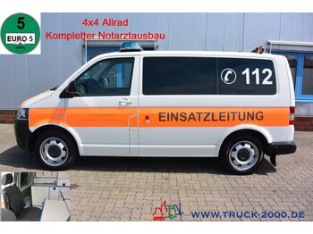 Ambulans arabası Volkswagen T5 2.0 TDI 4x4 4Motion Binz Notarzt-Rettung 1.Hd: fotoğraf 1