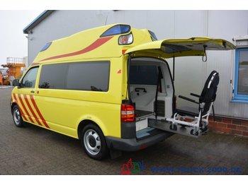 Ambulans arabası Volkswagen T5 2.5 TDI Ambulance Mobile RTW Scheckheft 1.Hd: fotoğraf 1