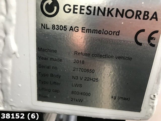 Çöp kamyonu Volvo FE 320 GeesinkNorba: fotoğraf 15