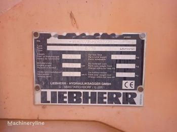 Tekerlekli ekskavatör LIEBHERR A 316