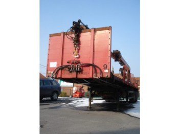 AUGUST SCHMIDT flat bed crane trailer - Açık/ Sal dorse