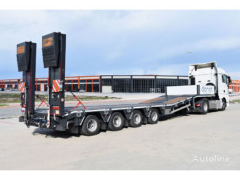 DONAT 4 axle Lowbed Semitrailer with lifting platform - Alçak çerçeveli platform dorse