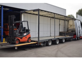 ESVE Forklift transport, 9000 kg lift, 2x Steering axel - Alçak çerçeveli platform dorse