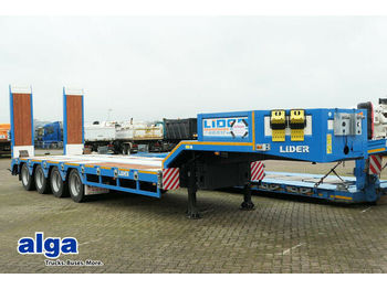 Alçak çerçeveli platform dorse LIDER LWBD 4 Achser/86 t./hydr. Rampen/13,6 m.