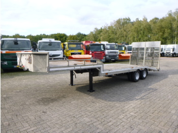 Veldhuizen Semi-lowbed trailer (light commercial) P37-2 + ramps + winch - Alçak çerçeveli platform dorse