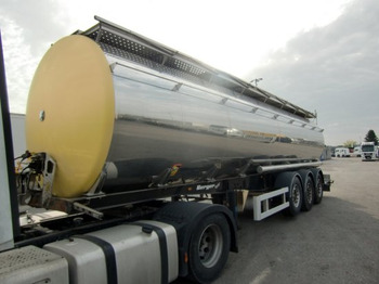 Tanker dorse nakliyatı için gıda maddeleri Berger Lebensmittel Milch Auflieger 32000 Liter, 4 Kammern: fotoğraf 1