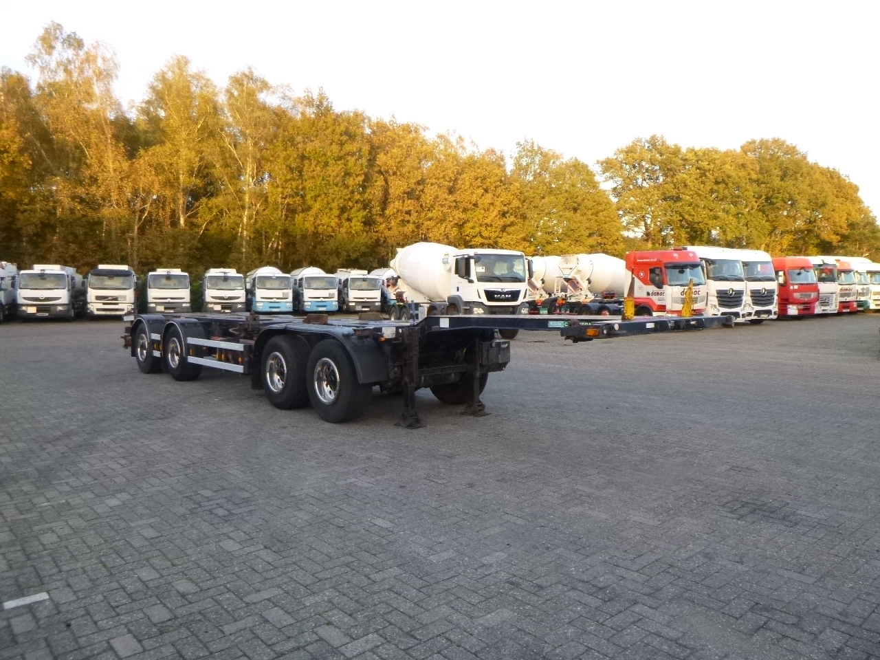 Konteynır taşıyıcı/ Yedek karoser dorse D-TEC 4-axle container combi trailer (2 + 2 axles): fotoğraf 2