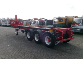 Konteynır taşıyıcı/ Yedek karoser dorse Dennison 3-axle tipping container trailer 30 ft.: fotoğraf 3