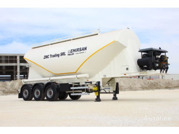Yeni Tanker dorse nakliyatı için çimento EMIRSAN 2022 W Type Cement Tanker Trailer from Factory: fotoğraf 1