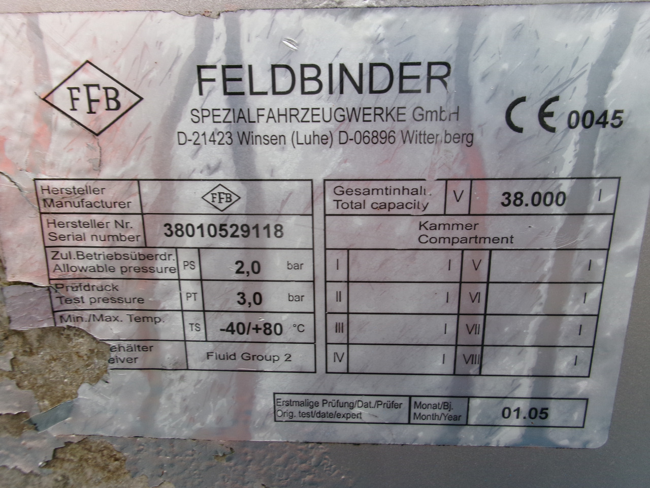 Feldbinder Powder tank alu 38 m3 (tipping) finansal kiralama Feldbinder Powder tank alu 38 m3 (tipping): fotoğraf 28