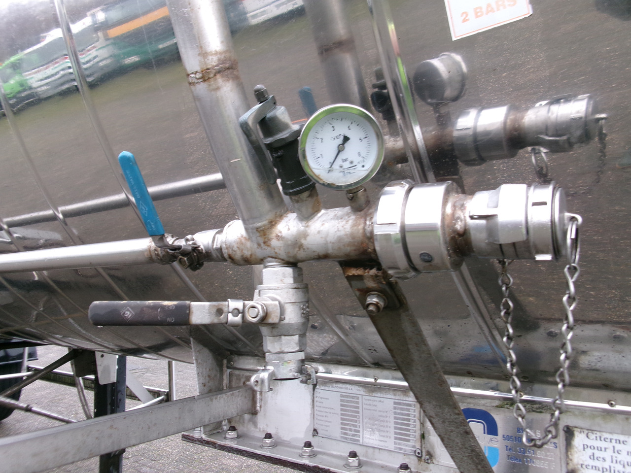 Tanker dorse nakliyatı için kimyasal maddeleri Maisonneuve Chemical tank inox 22.3 m3 / 1 comp: fotoğraf 7