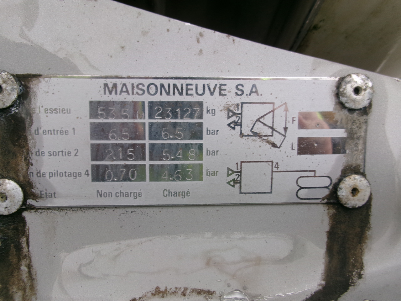 Tanker dorse nakliyatı için kimyasal maddeleri Maisonneuve Chemical tank inox 22.3 m3 / 1 comp: fotoğraf 35