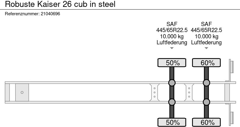 Damperli dorse Robuste Kaiser 26 cub in steel: fotoğraf 10