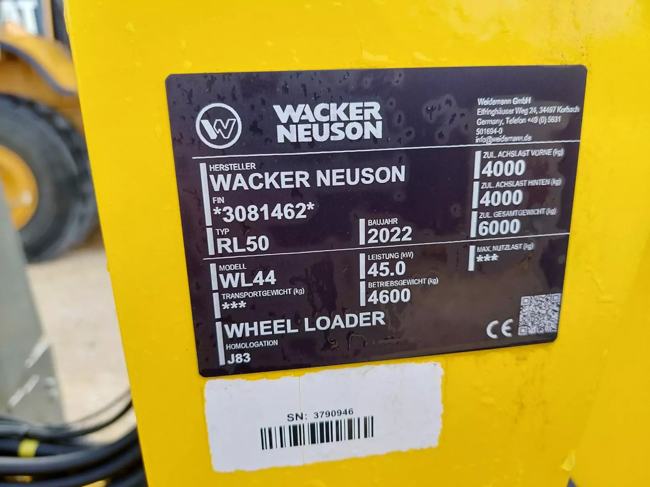 Tekerlekli yükleyici 2022 Wacker Neuson WL 44: fotoğraf 15
