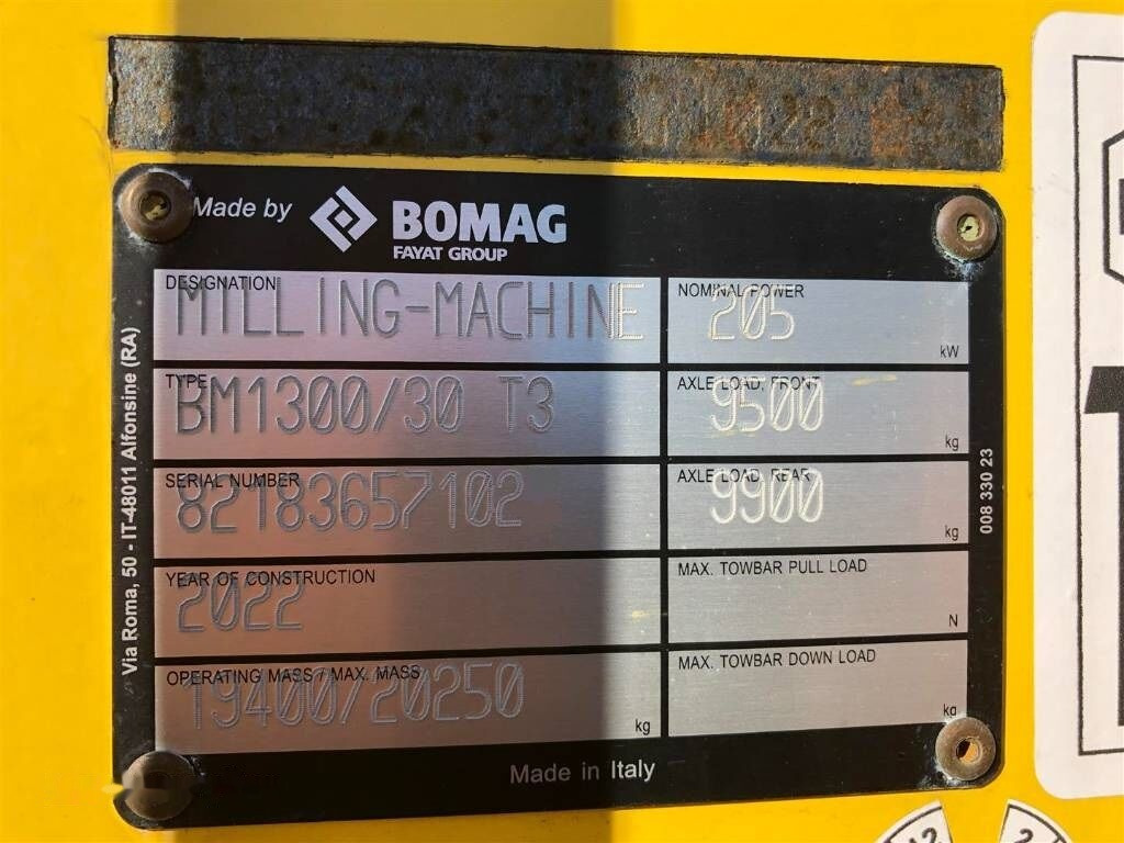 Asfalt freze BOMAG BM 1300-30: fotoğraf 21