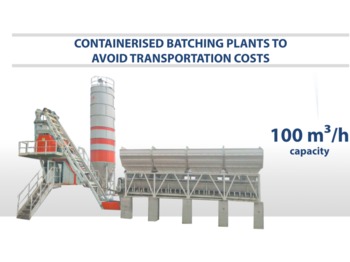 SEMIX SEMIX Compact Concrete Batching Plant 100 m³/h Containerised - Beton santrali