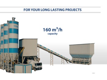 SEMIX Stationary Concrete Batching Plant 160 m³/h - Beton santrali