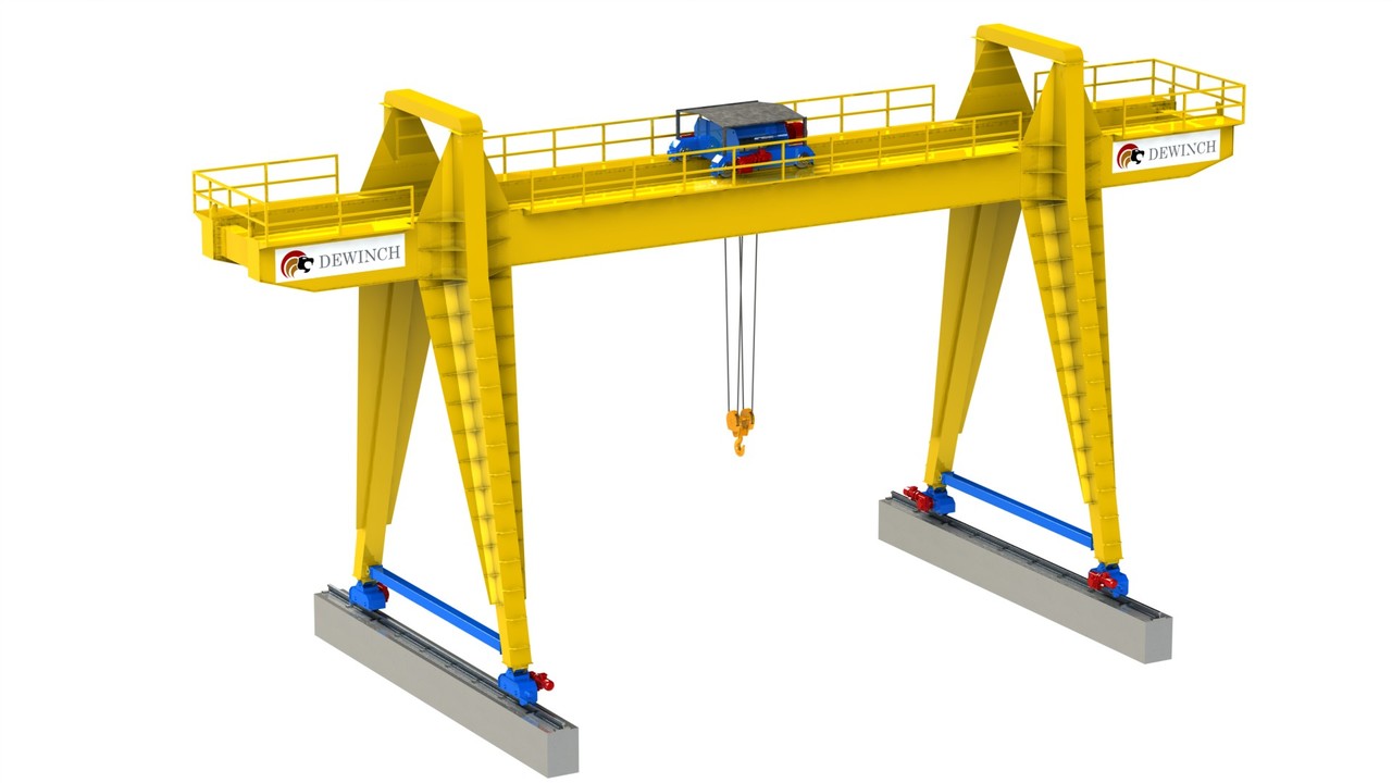 Yeni Portal vinç DEWINCH 10 ton -5 Ton Gantry Crane  -Monorail Crane -Single Girder Crane: fotoğraf 6