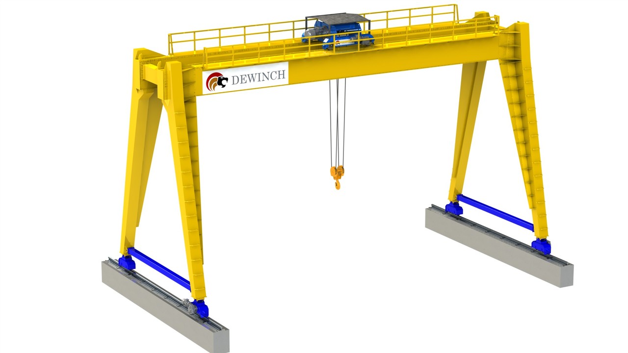Yeni Portal vinç DEWINCH 10 ton -5 Ton Gantry Crane  -Monorail Crane -Single Girder Crane: fotoğraf 7