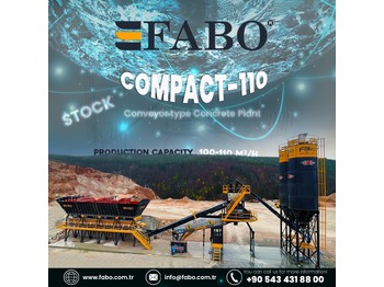 Yeni Beton santrali FABO FABOMIX COMPACT-110 CONCRETE PLANT | CONVEYOR TYPE: fotoğraf 1