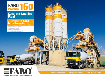 Yeni Beton santrali FABO POWERMIX-160 STATIONARY CONCRETE BATCHING PLANT: fotoğraf 1