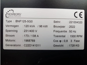 Yeni Elektrikli jeneratör Himoinsa Iveco Stamford 120 kVA Supersilent Rental generatorset New !: fotoğraf 5