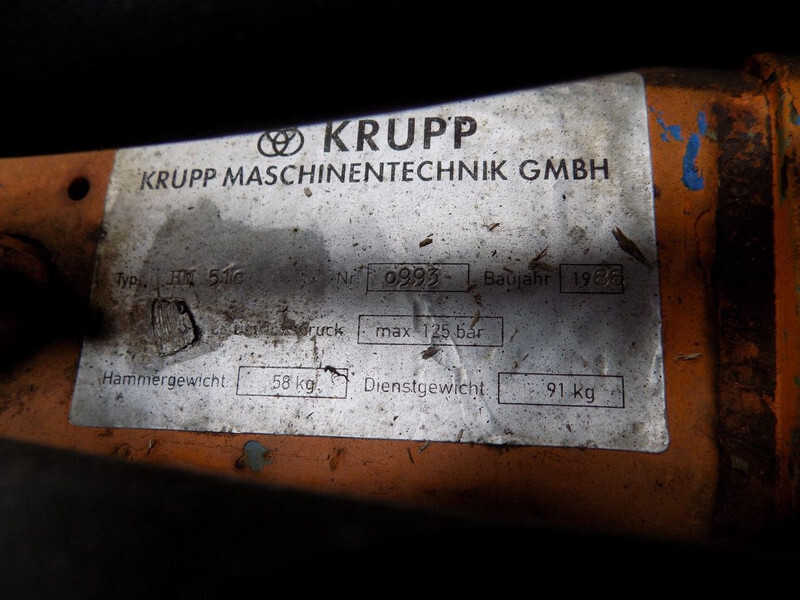 Burgu makinesi Krupp boorhamer boorhamer: fotoğraf 4