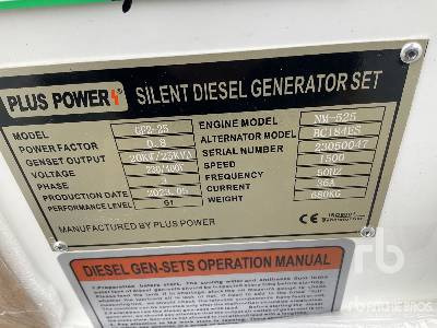 Yeni Elektrikli jeneratör PLUS POWER GF2-25 25 kVA (Unused): fotoğraf 5