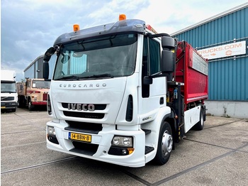 Damperli kamyon Iveco EUROCARGO 160E20 CNG (ONLY 196.000 KM) KIPPER / PALFINGER CRANE (CNG / AUTOMATIC GEARBOX / RETARDER / AIRCONDITIOING / FULL STEE