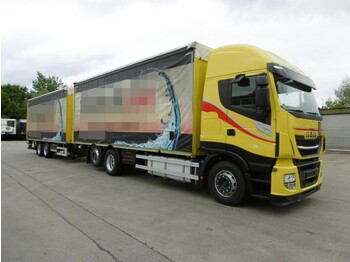 Taşınması içecek kamyon IVECO Stralis 460 Getränke kompl. Zug LBW Euro 6: fotoğraf 1