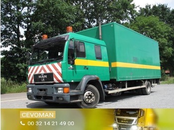 Kapalı kasa kamyon MAN 15.264 doka bakwagen met laadklep: fotoğraf 1