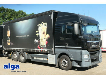Taşınması içecek kamyon MAN 26.480 TGX LL 6x2,Pritsche-Plane,LBW/AHK/Klima: fotoğraf 1