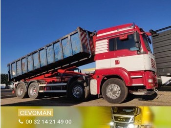 Kancalı yükleyici kamyon MAN TGA 37.440 8x4 Containerhaaksysteem / container euro4: fotoğraf 1