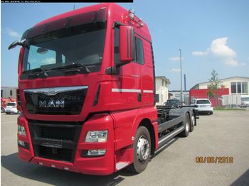 Konteynır taşıyıcı/ Yedek karoser kamyon MAN TGX 26.400 6x2-2 LL ADR und Hydraulik, Abstellhö: fotoğraf 1