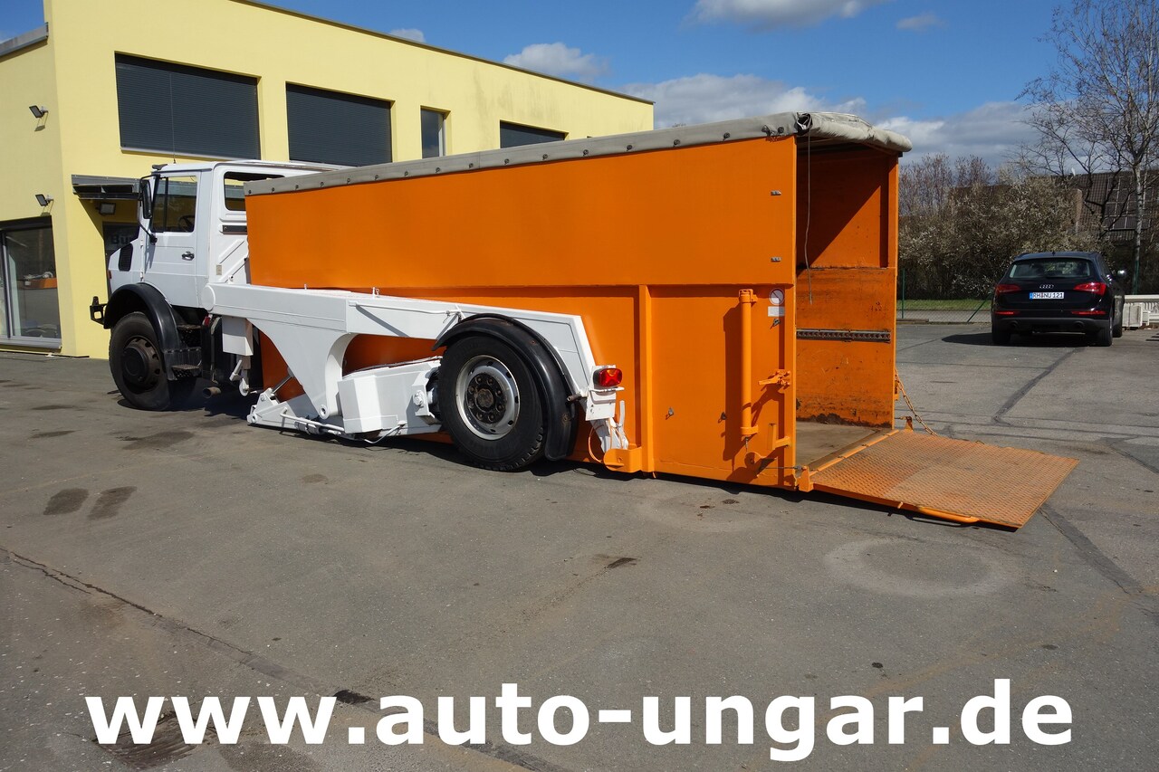 Konteynır taşıyıcı/ Yedek karoser kamyon MERCEDES-BENZ Unimog U1700 Ruthmann Cargoloader  mit Wechselcontainer: fotoğraf 18