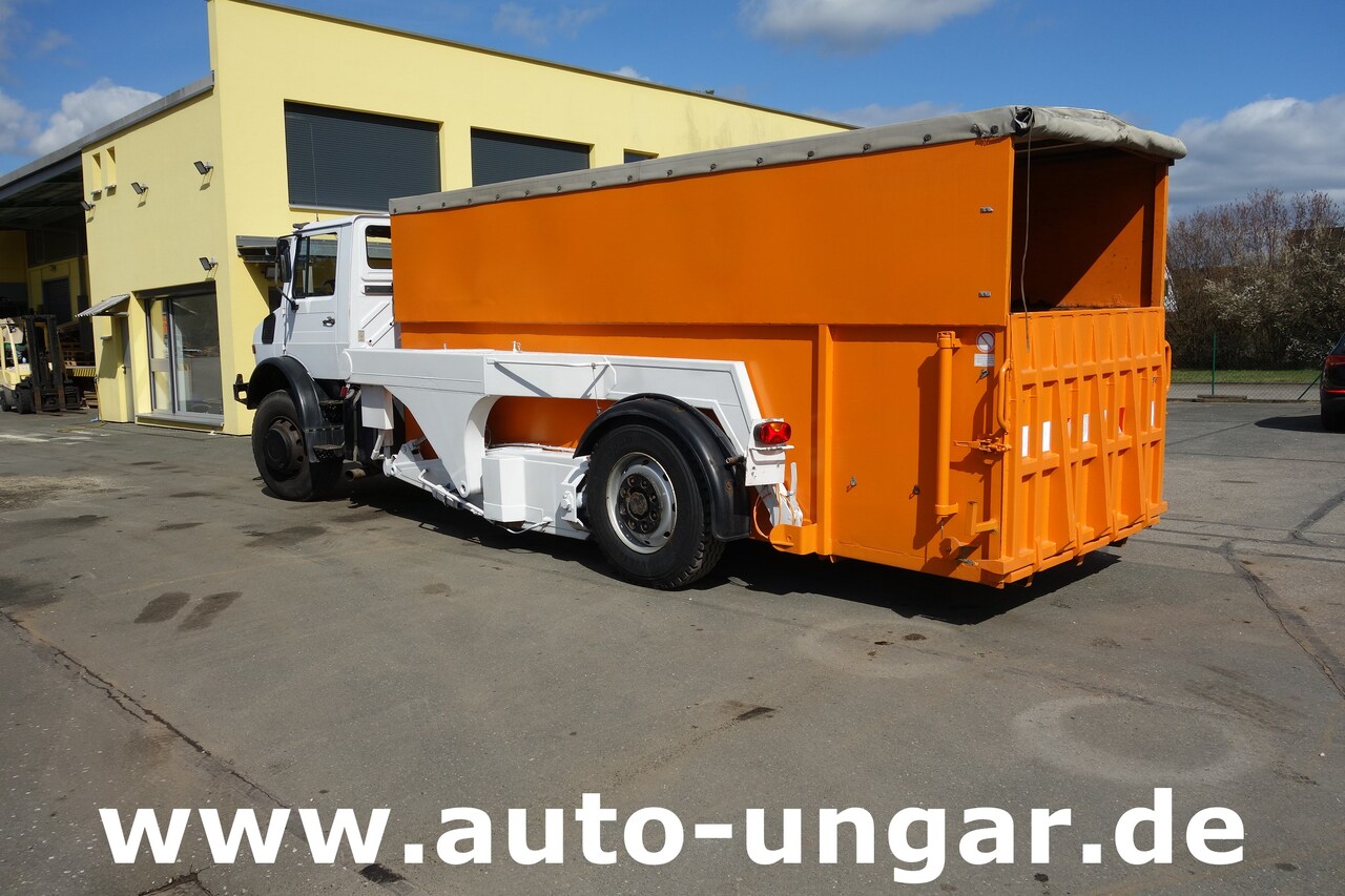 Konteynır taşıyıcı/ Yedek karoser kamyon MERCEDES-BENZ Unimog U1700 Ruthmann Cargoloader  mit Wechselcontainer: fotoğraf 3