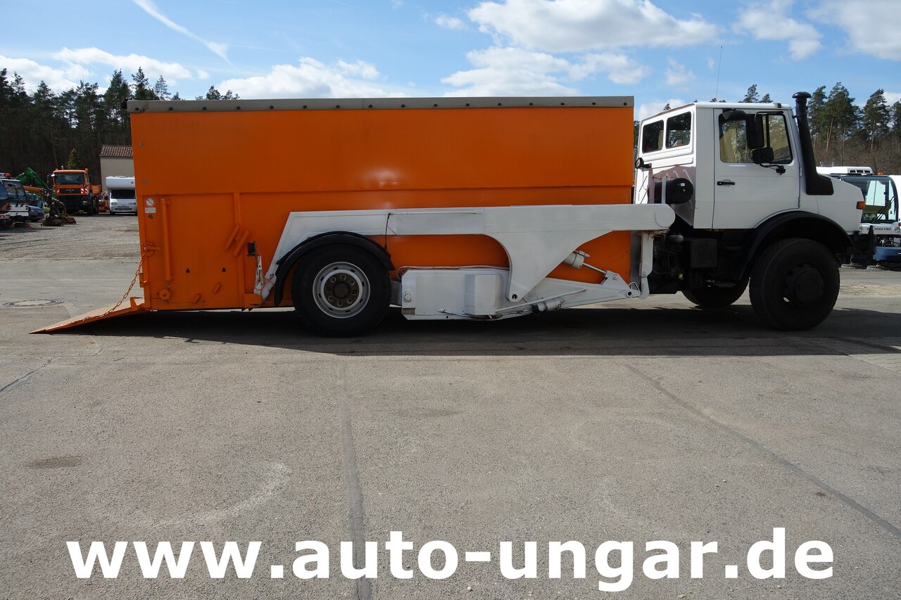 Konteynır taşıyıcı/ Yedek karoser kamyon MERCEDES-BENZ Unimog U1700 Ruthmann Cargoloader  mit Wechselcontainer: fotoğraf 7