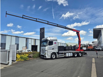 Mercedes-Benz Actros 2551 L 6x2 Palfinger PK22002 EH Retarder  - Vinçli kamyon, Sal/ Açık kasa kamyon: fotoğraf 1