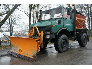 Damperli kamyon, Atık toplama taşıt/ Özel amaçlı taşıt Mercedes-Benz Unimog 424 Winterdienst: fotoğraf 1