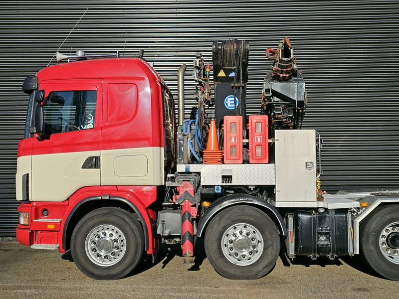 Sal/ Açık kasa kamyon, Vinçli kamyon Scania R164.480 V8 / 8x4 / EFFER 72 t/m CRANE / KRAN: fotoğraf 12