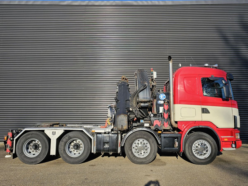Sal/ Açık kasa kamyon, Vinçli kamyon Scania R164.480 V8 / 8x4 / EFFER 72 t/m CRANE / KRAN: fotoğraf 6