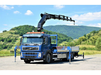 Sal/ Açık kasa kamyon, Vinçli kamyon Volvo FM9 340 Pritsche 7,20m +HMF 2820 K5 + FUNK: fotoğraf 1