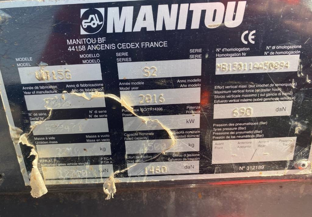 LPG forklift Manitou MI 15 G: fotoğraf 27
