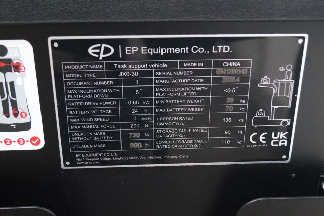Sipariş hazırlama makinası EP JX0-30