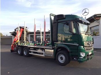 Kereste nakliyat makinası Mercedes-Benz Arocs 2651 L 6x4 + Holztransporter