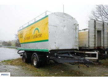 Damperli römork Istrail 2 axle power feed / bulk trailer with tip. 28 m3. Repair object.: fotoğraf 1