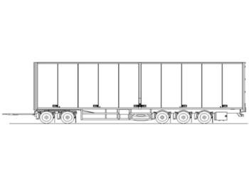 Ekeri Kokosivuaukeva 5- akselinen TPV - 2-tasolastausval - Kapalı karoser römork