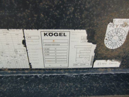 Konteynır taşıyıcı/ Yedek karoser römork Kögel AWE-18 Lafette: fotoğraf 7
