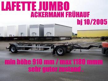 Ackermann LAFETTE JUMBO 910 - 1180 mm zwillingsbereift 2 x - Konteynır taşıyıcı/ Yedek karoser römork